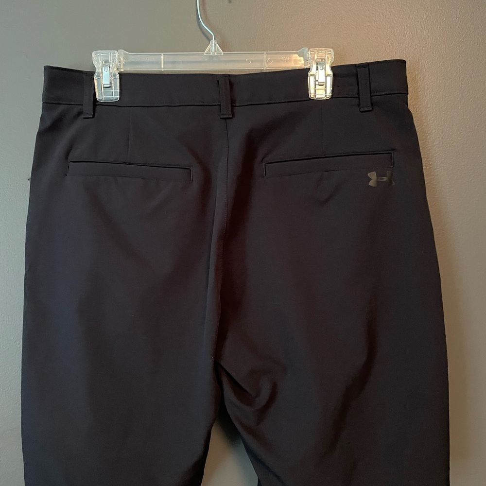 Under Armour Black Flat Front Performance Shorts - image 2